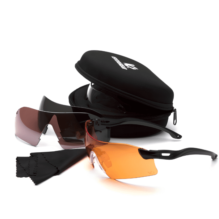 Pyramex Glasses Dropzone Multi-Lenses & Black Frame - Image 2