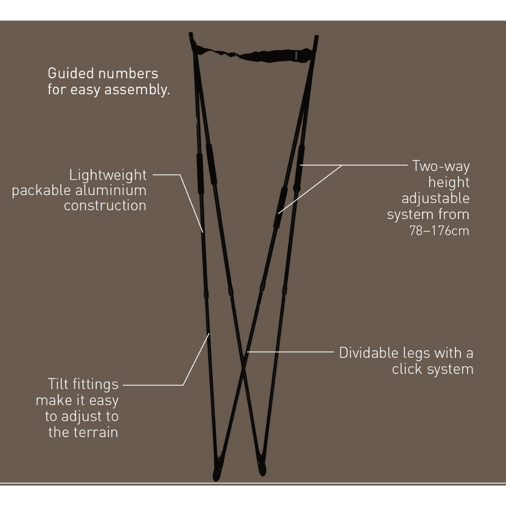 Nordiske 4-Legged Shooting Stick - Image 2