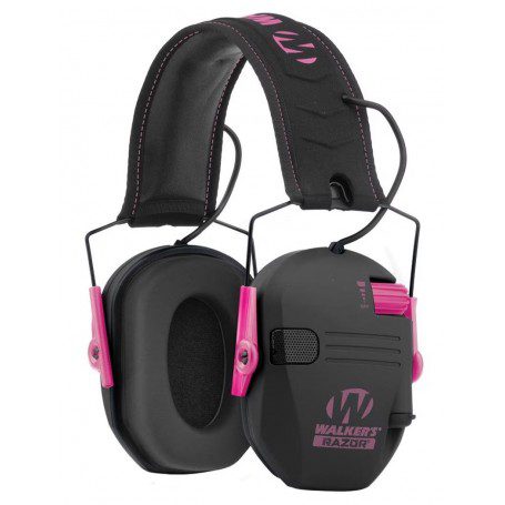 Walkers Razor Slim Electronic Earmuffs Pink